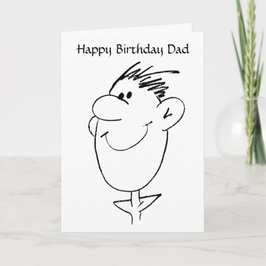 BW Birthday Pap Kaart (Voorkant)
