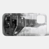 BW Black & White London Bus & Big Ben Case-Mate iPhone Case (Achterkant (horizontaal))