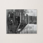 BW Black & White London Bus & Big Ben Legpuzzel (Horizontaal)