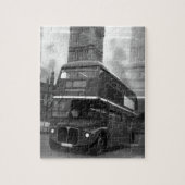 BW Black & White London Bus & Big Ben Legpuzzel (Verticaal)