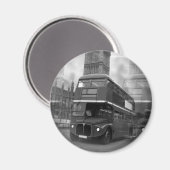 BW Black & White London Bus & Big Ben Magneet (Voorkant / Achterkant)