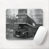 BW Black & White London Bus & Big Ben Muismat (Met muis)