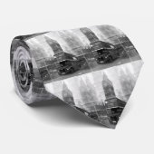 BW Black & White London Bus & Big Ben Stropdas (Opgerold)