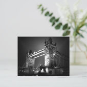 BW Black & White London Tower Bridge Briefkaart (Staand voorkant)