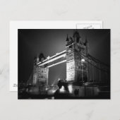 BW Black & White London Tower Bridge Briefkaart (Voorkant / Achterkant)