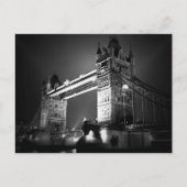 BW Black & White London Tower Bridge Briefkaart (Voorkant)