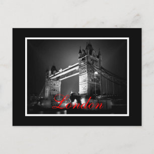 BW Black & White London Tower Bridge Briefkaart