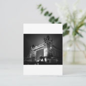 BW Black & White London Tower Bridge Briefkaart (Staand voorkant)