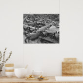 BW: Bouw B24-vloot 1943 Poster (Keuken)