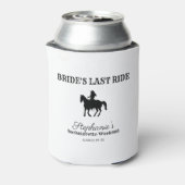 BW Bride's laatste rit Bachelorette Weekend Blikjeskoeler (Blikje Achterkant)