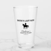 BW Bride's laatste rit Bachelorette Weekend Glas (Voorkant)