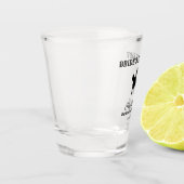 BW Bride's laatste rit Bachelorette Weekend Shot Glas (Links)