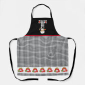 BW Buffel controleert patroon Monogram T | Sneeuwm Schort (Voorkant)