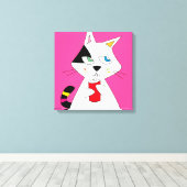 BW-CAT CANVAS AFDRUK (Insitu (Houten vloer))