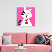 BW-CAT CANVAS AFDRUK (Insitu (Woonkamer))