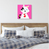 BW-CAT CANVAS AFDRUK (Insitu (Slaapkamer))