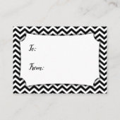 BW Chevron No Wrap Display Vrijgezellenfeest Cadea Informatiekaartje (Achterkant)