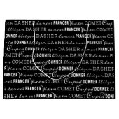 BW Christmas Gift Bag | Santa's Reindeer Groot Cadeauzakje (Voorkant)