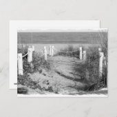 BW Fort Pierce, strandwandeling van Florida, afgeb Briefkaart (Voorkant / Achterkant)