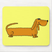 BW- Funny Dachshund Mousepad Muismat (Voorkant)