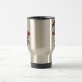 BW- Funny Flamingo Travel Mug Reisbeker (Center)
