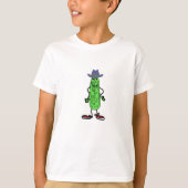 BW- Funny Pickle Cartoon T-shirt (Voorkant)