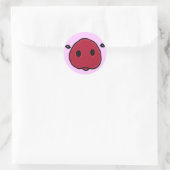 BW- Funny Pig Snout Sticker (Tas)