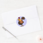 BW- Funny Rooster Cartoon Stickers (Envelop)