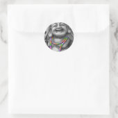 bw gay buddah ronde sticker (Tas)