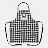 BW Houndstooth Monogrammed Apron Schort (Voorkant)
