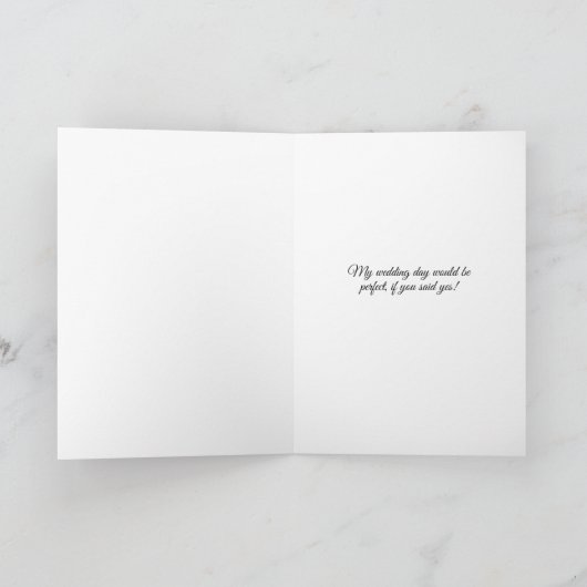 BW Maid of Honor Request with Name (Binnen)