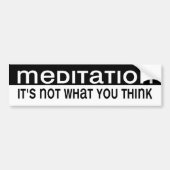 BW_meditatie Bumpersticker (Voorkant)