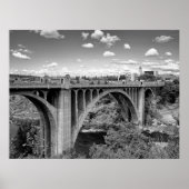 BW MONROE STREET BRIDGE VAN SPOKANE POSTER (Voorkant)
