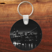 BW New York City bij nacht Sleutelhanger (Voorkant)