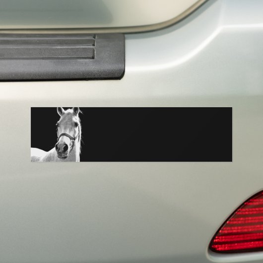 BW-paard Bumpersticker (Op auto)