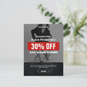 BW Photo Black Friday Sale Product Promo Briefkaart (Staand voorkant)