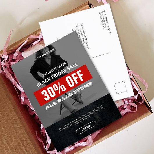 BW Photo Black Friday Sale Product Promo Briefkaart