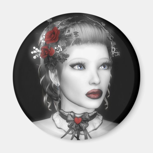 BW Portretmagneet Magneet (Voorkant)