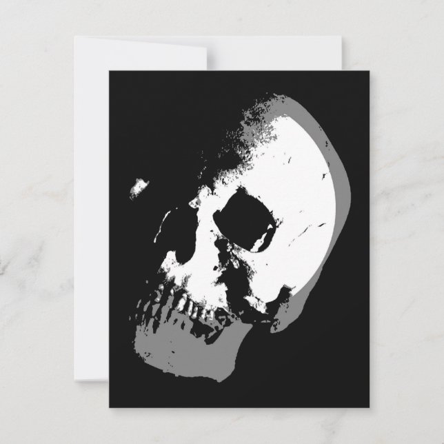 BW Skull Pop Art (Voorkant)