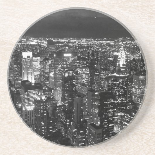 BW-stad Zandsteen Onderzetter (Voorkant)