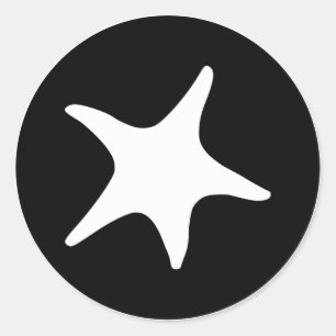 BW Starfish Ronde Sticker