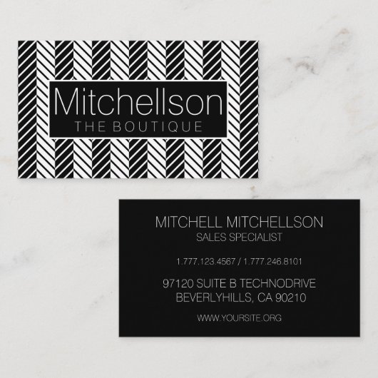 BW Striped Mini Chev Black Label (Voorkant / Achterkant)