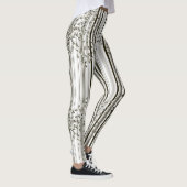 BW Stripes met Leggings van cellen en theapots (Rechts)
