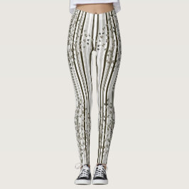 BW Stripes met Leggings van cellen en theapots