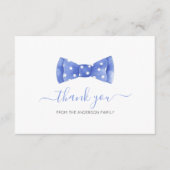 Bw stropdas Baby shower Hartelijk dank Informatiekaartje (Voorkant)