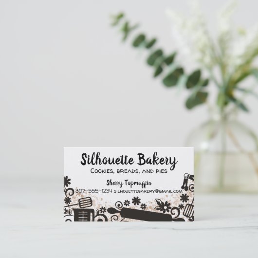 BW visitekaartje bakkersgebak (Staand voorkant)