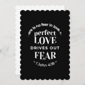 BW 'Volmaakte Liefde Verjaagt Angst' - 1 Johannes  Kaart (Voorkant / Achterkant)