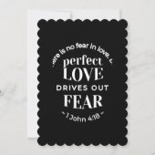 BW 'Volmaakte Liefde Verjaagt Angst' - 1 Johannes  Kaart (Voorkant)