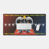 BW! WAARSCHUWING BIOLOGISCH GEVAAR! SKULL BUREAUMAT (Keyboard & Muis)