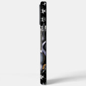 BW! WAARSCHUWING BIOLOGISCH GEVAAR! SKULL Case-Mate iPhone CASE (Achterkant / Links)